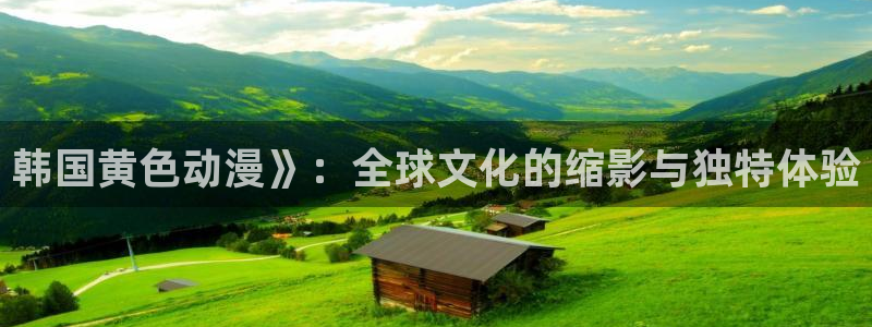 age动漫下载入口：韩国黄色动漫》：全球文化的缩影与独特体验