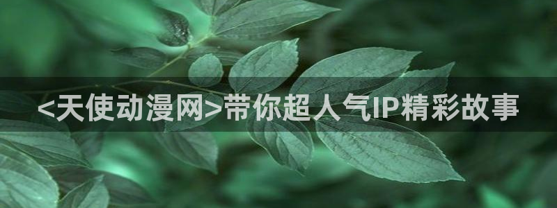 age专注动漫的门户网站：<天使动漫网>带你超人气IP精彩故事